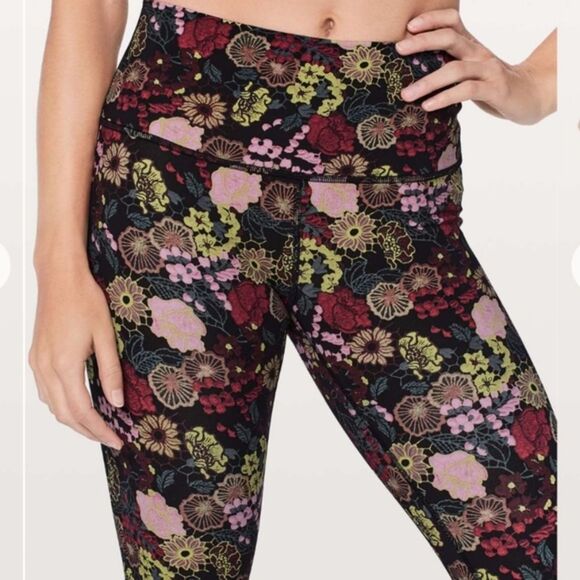 Lululemon Wunder Under Hi Rise Floral 28" Leggings Size 2 - Picture 14 of 15